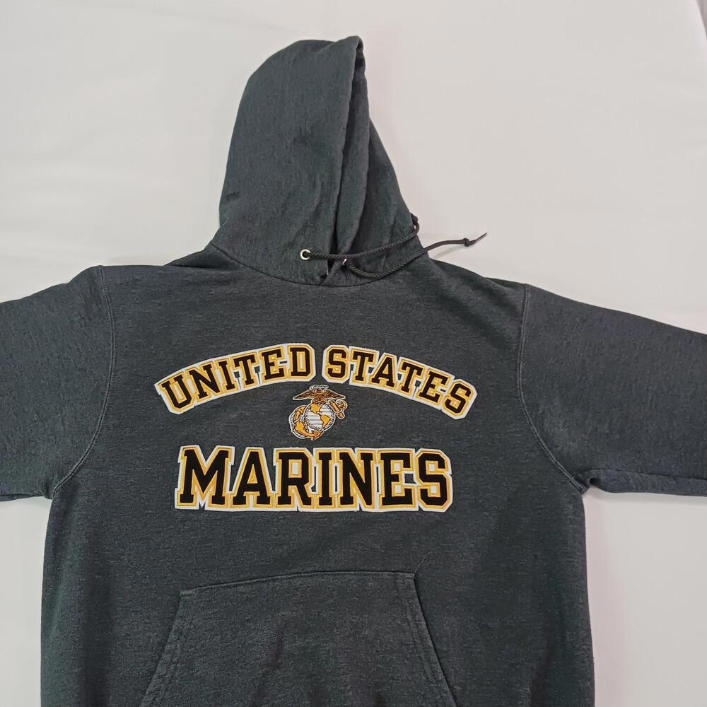 Champion RN#49314 United States Marines Hoodie Men’s Gray Hoodie Sweatshirt Sz S - Picture 16 of 16